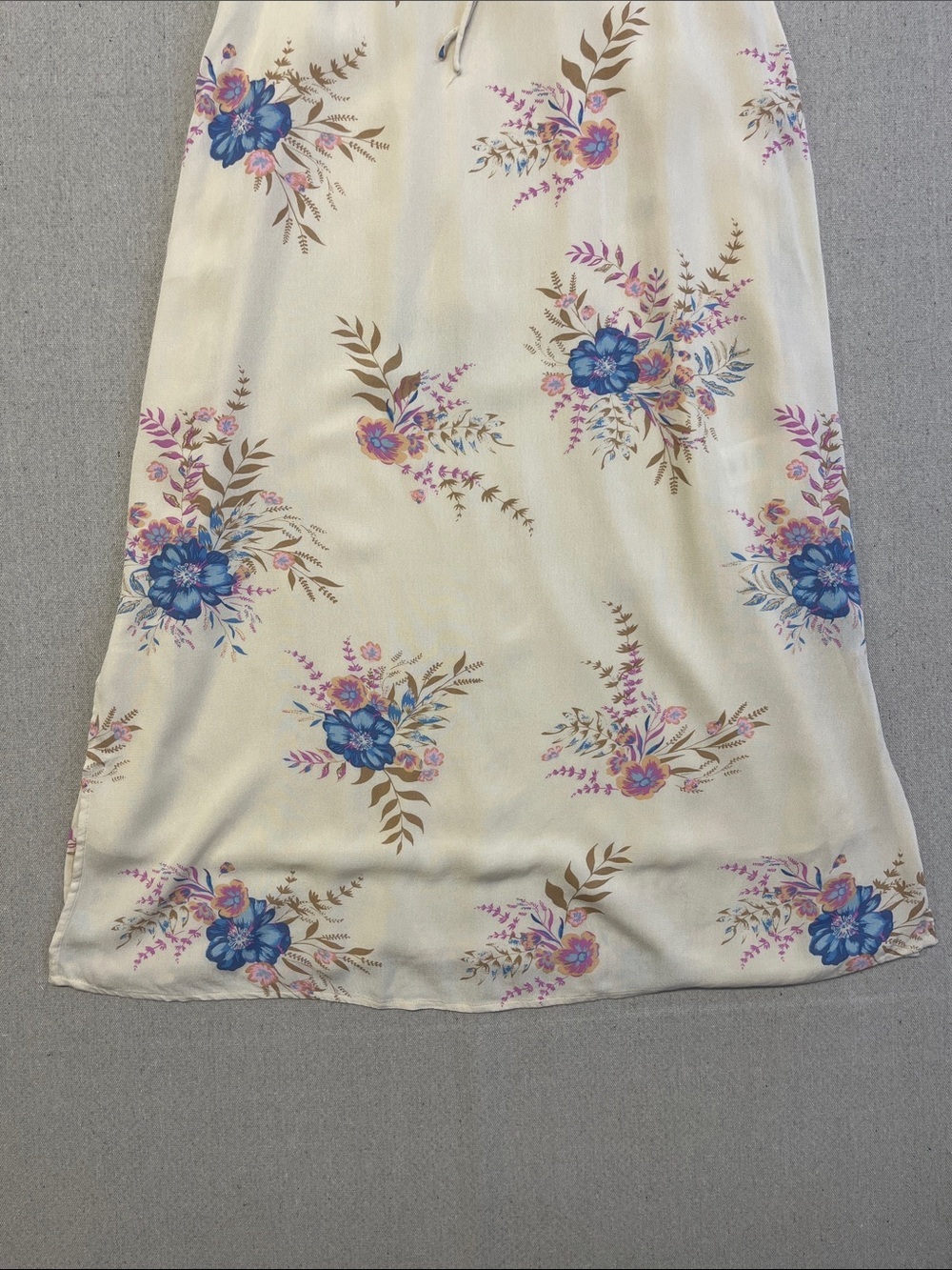 Lucky Brand Floral Midi Dress XS Boho Sleeveless Adjustable Straps - Picture 6 of 16